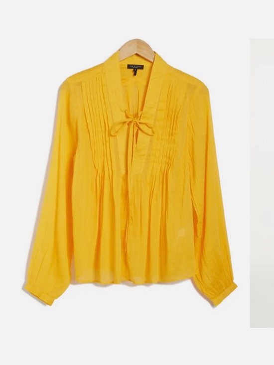 rag & bone Tops - Rag & Bone yellow silk top.